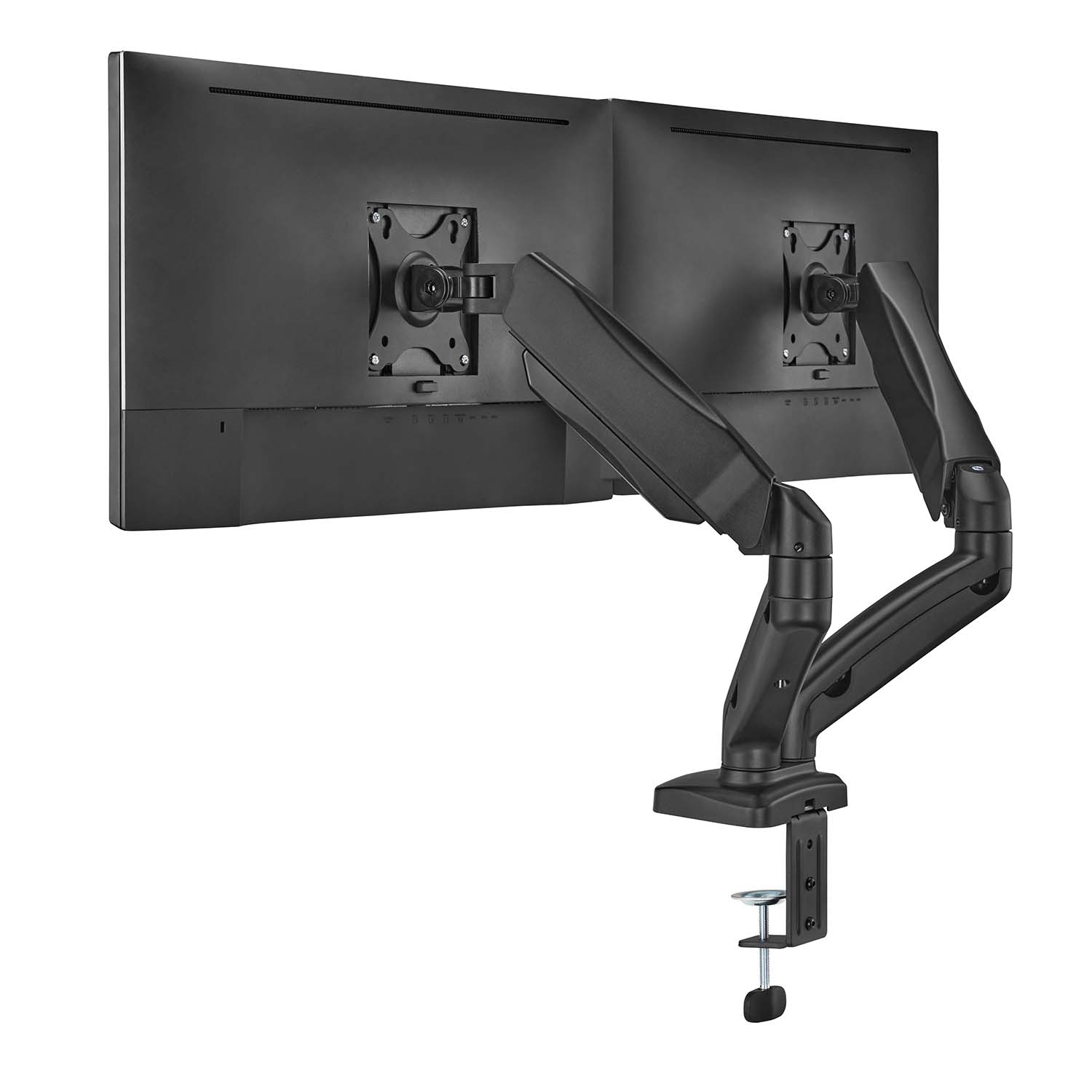 Aisens PRO Support de Table Contrepoids Rotatif et Inclinable pour Moniteur/TV 9kg (3 Pivots - 2 Bras) du 17 au 32 - Couleur Noir