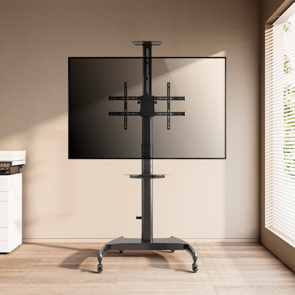 Aisens Support de Sol pour TV/Moniteur de 37" à 70" - Max 50kg - Réglable en Hauteur - Mouvement Horizontal et Vertical