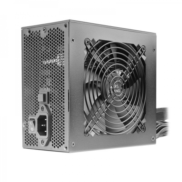 Alimentation Mars Gaming MPB750S 750W ARGB - Efficacité 80PLUS BRONZE - Éclairage ARGB synchronisable - Câbles plats longs - Couleur noire