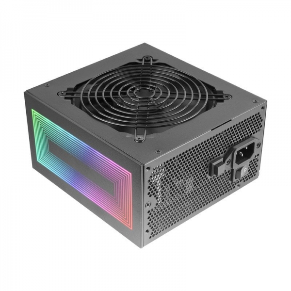 Alimentation Mars Gaming MPB750S 750W ARGB - Efficacité 80PLUS BRONZE - Éclairage ARGB synchronisable - Câbles plats longs - Couleur noire