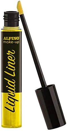 Alpino Make-up Liquid Liner Pack avec 2 Flacons de Maquillage Liquide avec Applicateur - Se Lave à l'Eau - Testé Dermatologiquement - Coloris Jaune et Vert