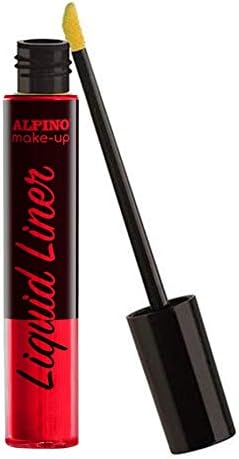 Alpino Make-up Liquid Liner Pack avec 2 flacons de maquillage liquide avec applicateur - Se lave à l'eau - Testé dermatologiquement - Couleurs bleu et rouge