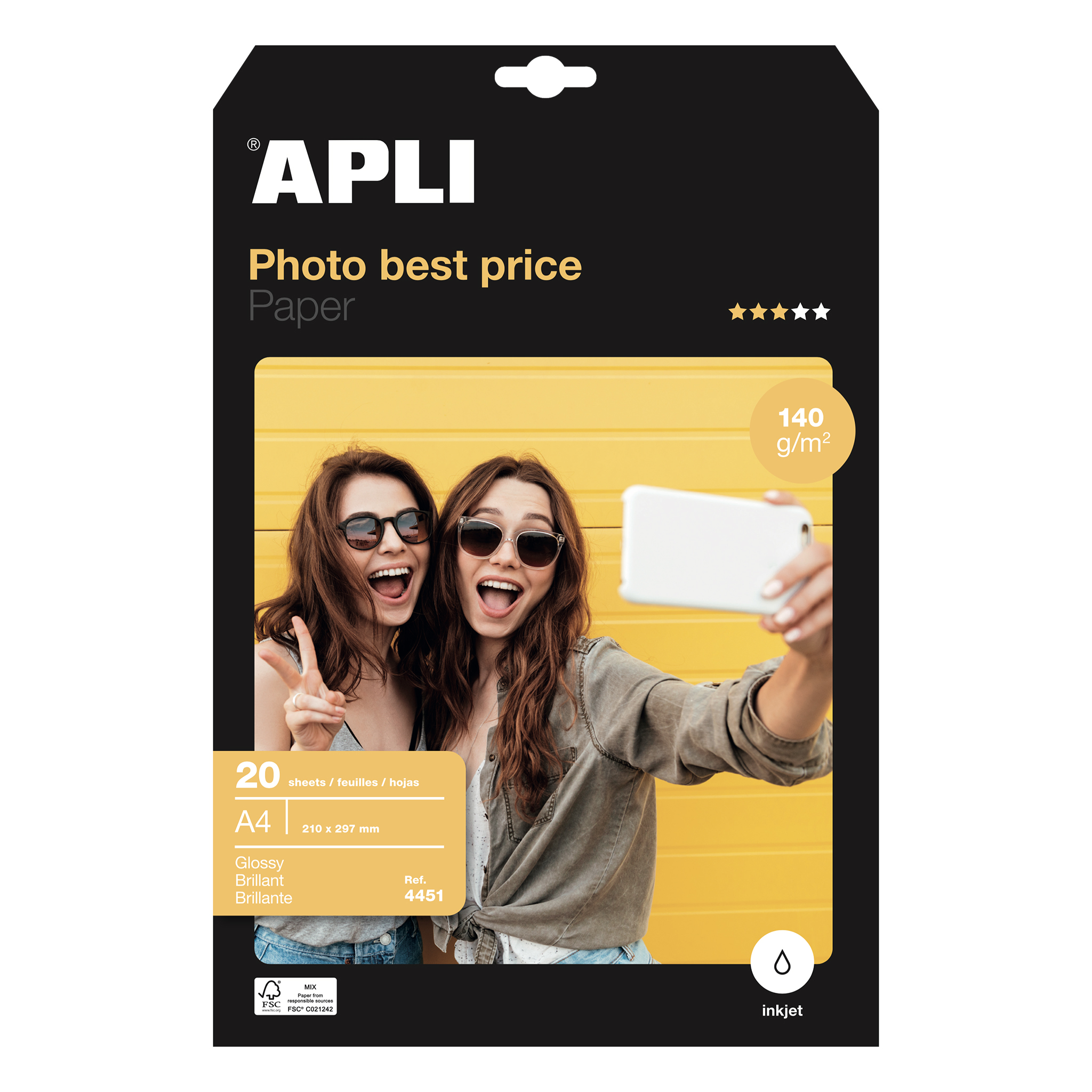 Apli Photobasic Papier Photo A4 140g 20 Feuilles