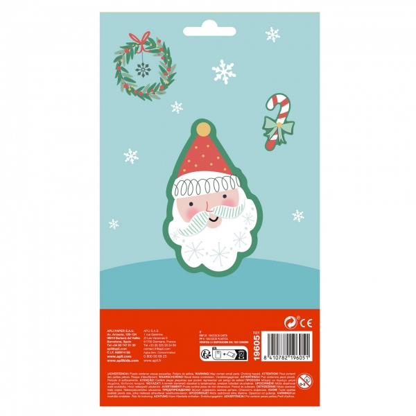 Apli Sachet d'autocollants de Noël Renne - Adhésif permanent - 22 autocollants assortis - Idéal pour décorer cadeaux et cartes - Stimule la créativité et la psychomotricité fine des enfants