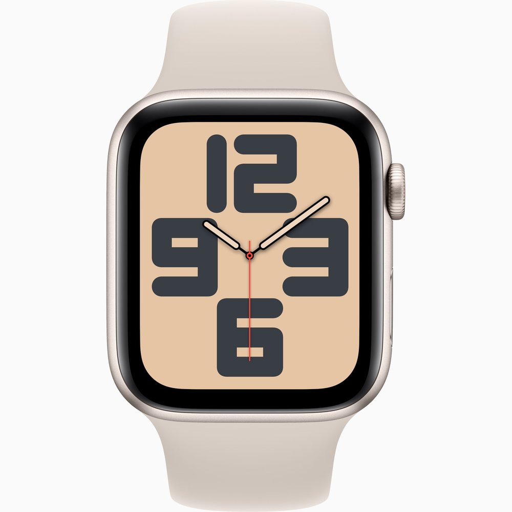 Apple Watch SE (2022) 44 mm GPS  Lumière Stellaire + bracelet sport Lumière Stellaire M/L