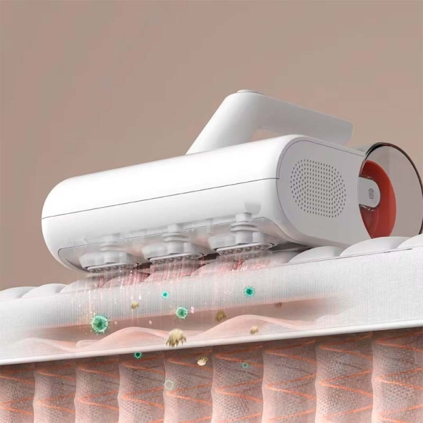 Aspirateur anti-acariens Xiaomi Aspirateur anti-acariens et bactéries - Jusqu'à 12 000 Pa - Désinfection avec lumière UV 254 nm - Séchage à air chaud 50°