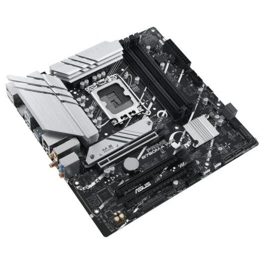 Asus Prime B760M-A Carte mère WiFi Intel LGA1700 4x DDR5 - HDMI, M.2, PCIe4.0, 4x Sata III, USB 3.2, MicroATX