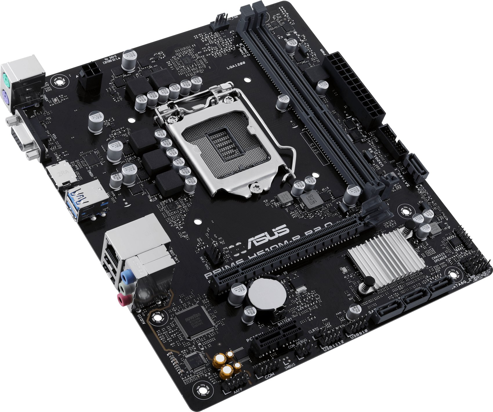 Asus Prime H510M-R R2.0 SI Carte mère Intel 1200 2x DDR4 - HDMI, VGA, PCIe 3.0, 4x Sata III, RJ-45, USB 2.0/3.2, MicroATX