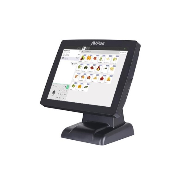 AVPos POS K3000 15 Touch - I3 - Mémoire 8 Go - SSD 128 Go - VGA et HDMI - Couleur Noir