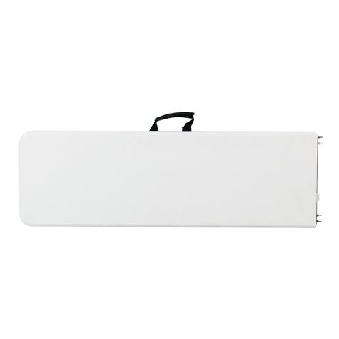 Banc Pliant en Résine Sungarden 180x29x43cm 3.5cm - Couleur Blanc