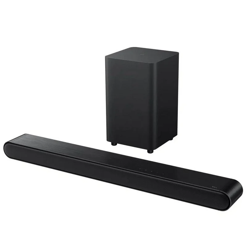 Barre de son TCL S643WE avec caisson de basses sans fil 240 W - Sortie audio 3.1 canaux - Bluetooth 5.3, HDMI ARC Dolby Audio, DTS Virtual:X - Couleur noire