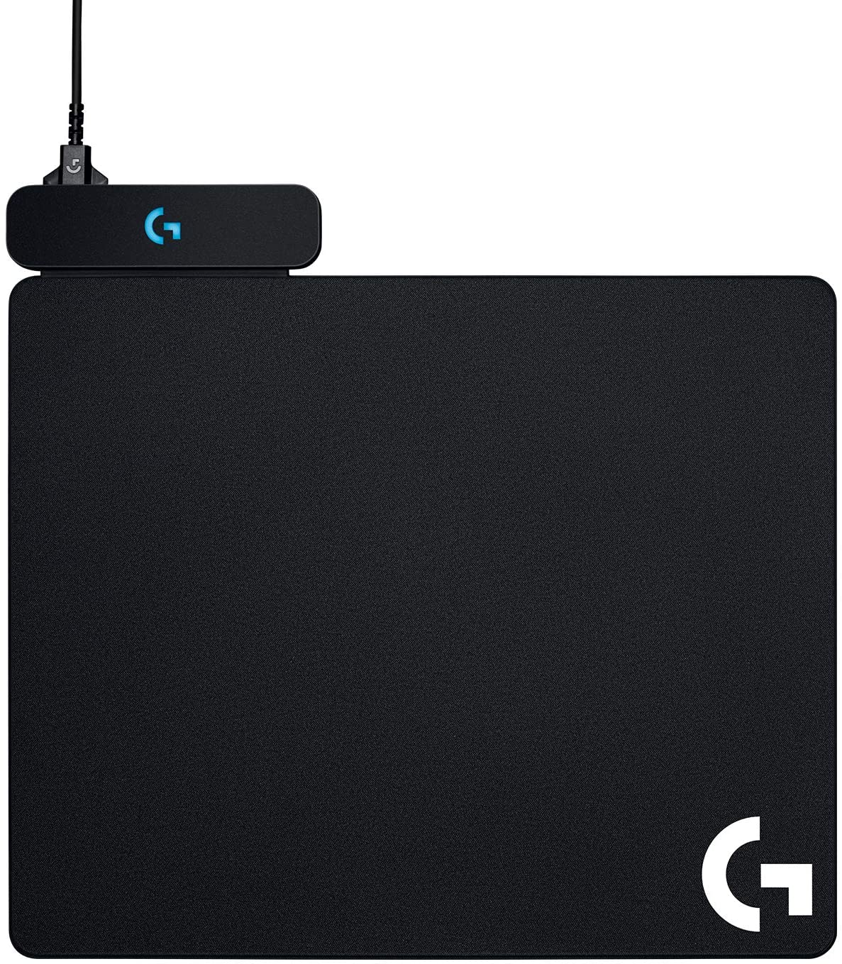 Base Logitech Powerplay avec système de charge sans fil pour souris - Compatible avec G703/G903 - Comprend 2 tapis rigides et flexibles - Éclairage du logo RVB - 32x34x0,2 cm - Câble de 1,83 m - Couleur noire