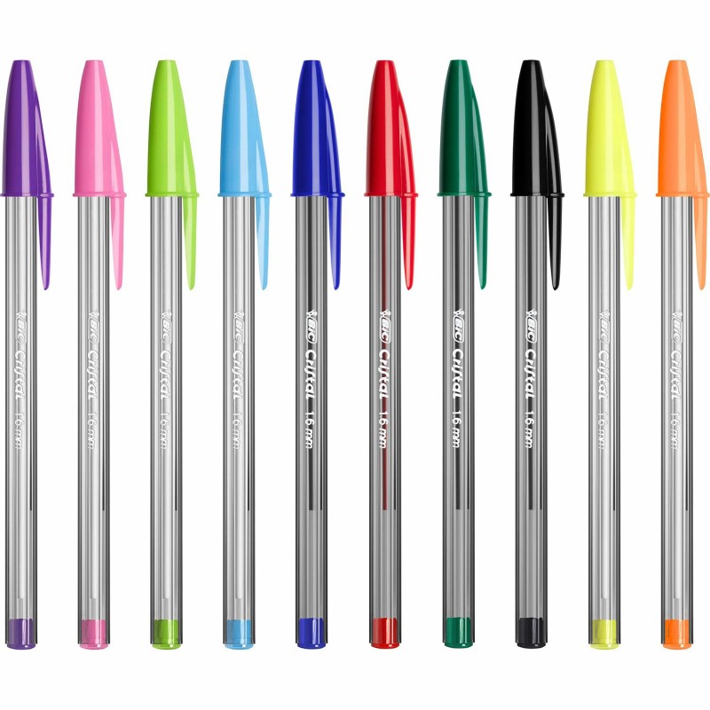 Bic Cristal Lot de 10 stylos à bille