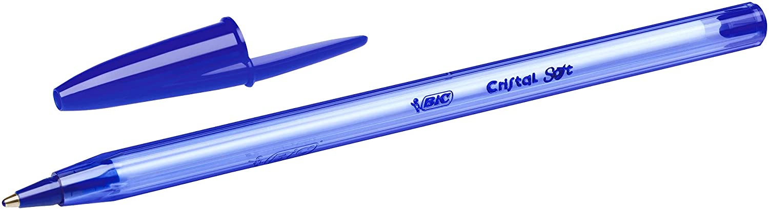 Bic Cristal Soft Lot de 10 stylos à bille