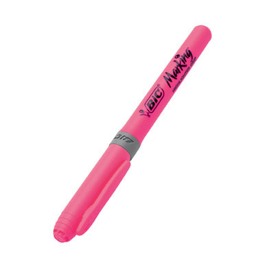 LOT de 12 Bic marqueur Grip Fluo