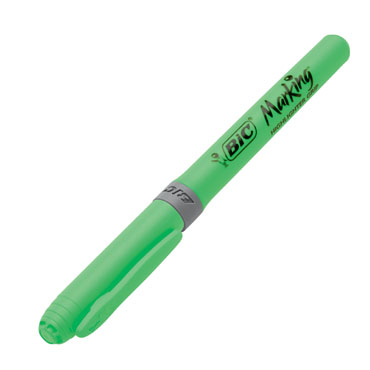 LOT de 12 Bic marqueur Grip Fluo