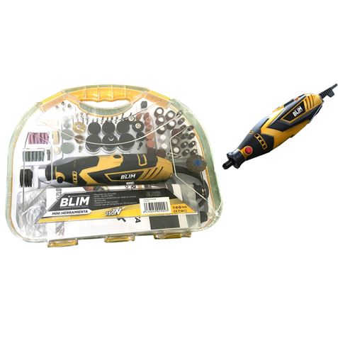 Blim Mini Multipurpose Tool 150W - 8000 - 32 000rpm - Comprend une boîte de transport avec 210 accessoires