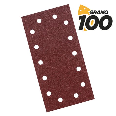 Blim Pack de 10 Papiers Abrasifs pour Ponceuse BL0123 - Grain 100 - Format Rectangulaire