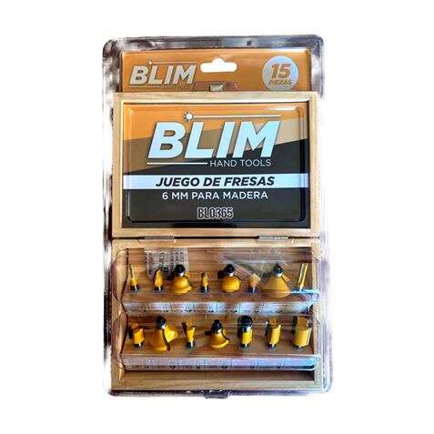 Blim Set 15 Pcs 6mm Fraises pour Bois