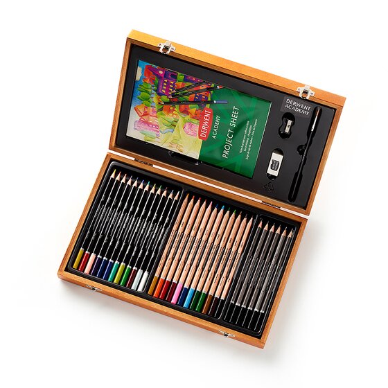 Derwent Lot de 12 Crayons Couleur+Extras