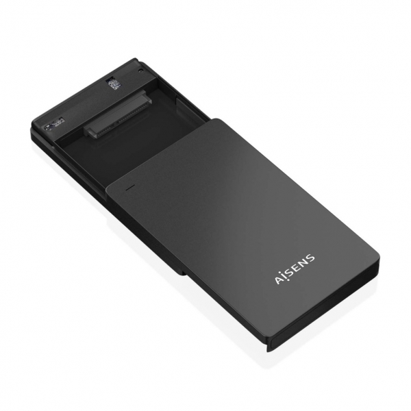 Boîtier externe modèle Aisens pour disques durs - Installation sans outil - Plug and Play - Connexion USB-C USB3.1 Gen1 - Vitesse jusqu'à 5,0 Gbps - Indicateur LED - Compatible avec SATA I/II/III