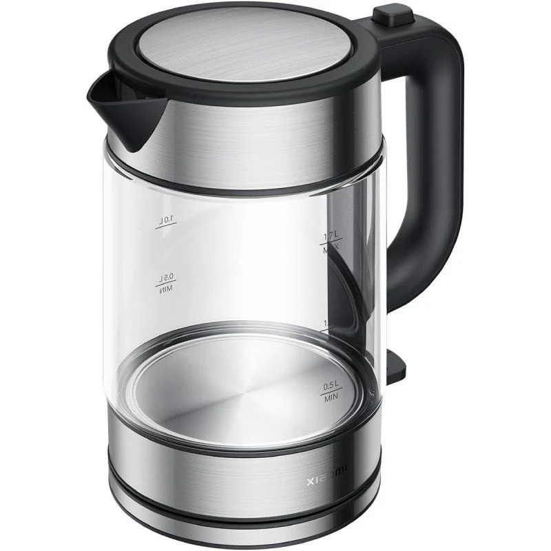 Bouilloire électrique en verre Xiaomi Bouilloire électrique 2200W - Capacité 1,7 L - Verre borosilicate - Filtre amovible - Chauffage uniforme de l'eau