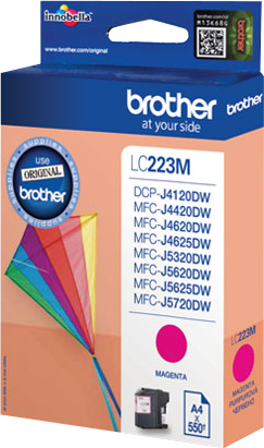✓ Brother cartouche encre LC-223M magenta couleur magenta en stock -  123CONSOMMABLES