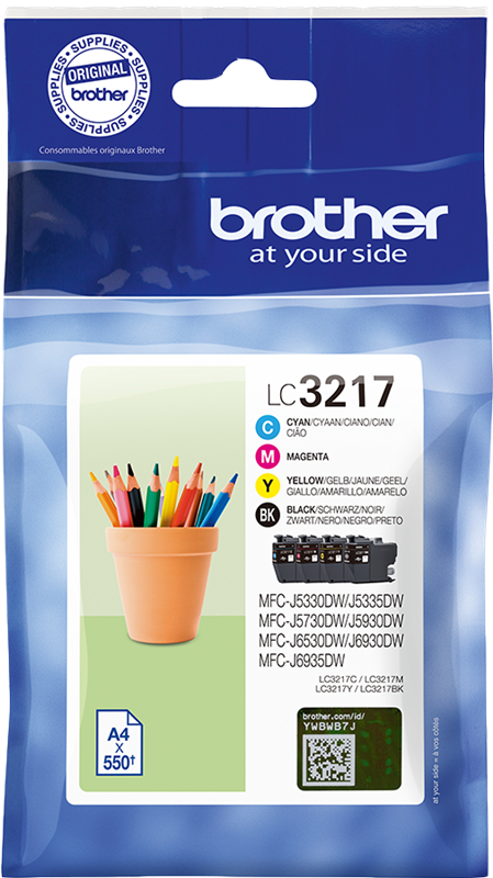 Pack BROTHER LC3217 4 cartouches compatible pas cher