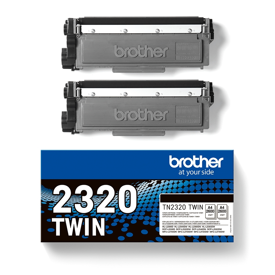 Brother TN2420 TWIN - pack de 2 - à rendement élevé - noir