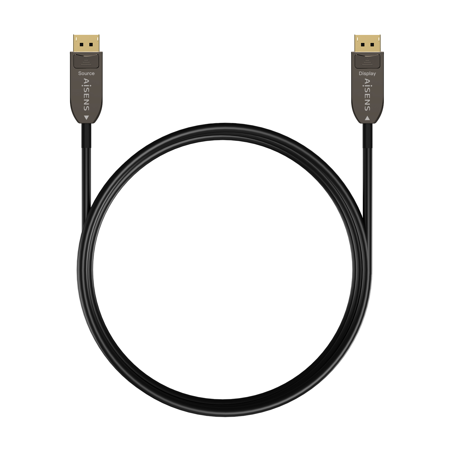 Câble Aisens DisplayPort AOC V1.4 8K@60HZ 4K@120Hz 4:4:4 32.4GBPS - DP/M-DP/M - 10M - Couleur Noir