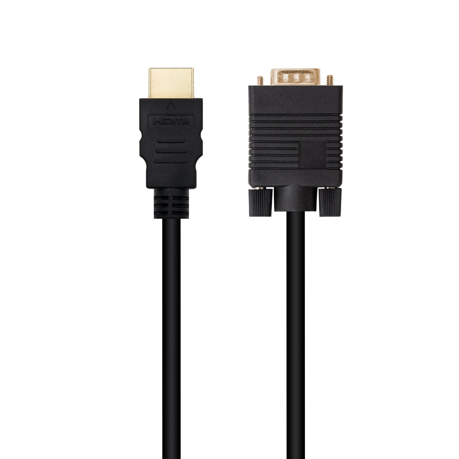 Câble convertisseur HDMI vers VGA Nanocable, HDMI/M-VGA/M 1,8 m - Noir