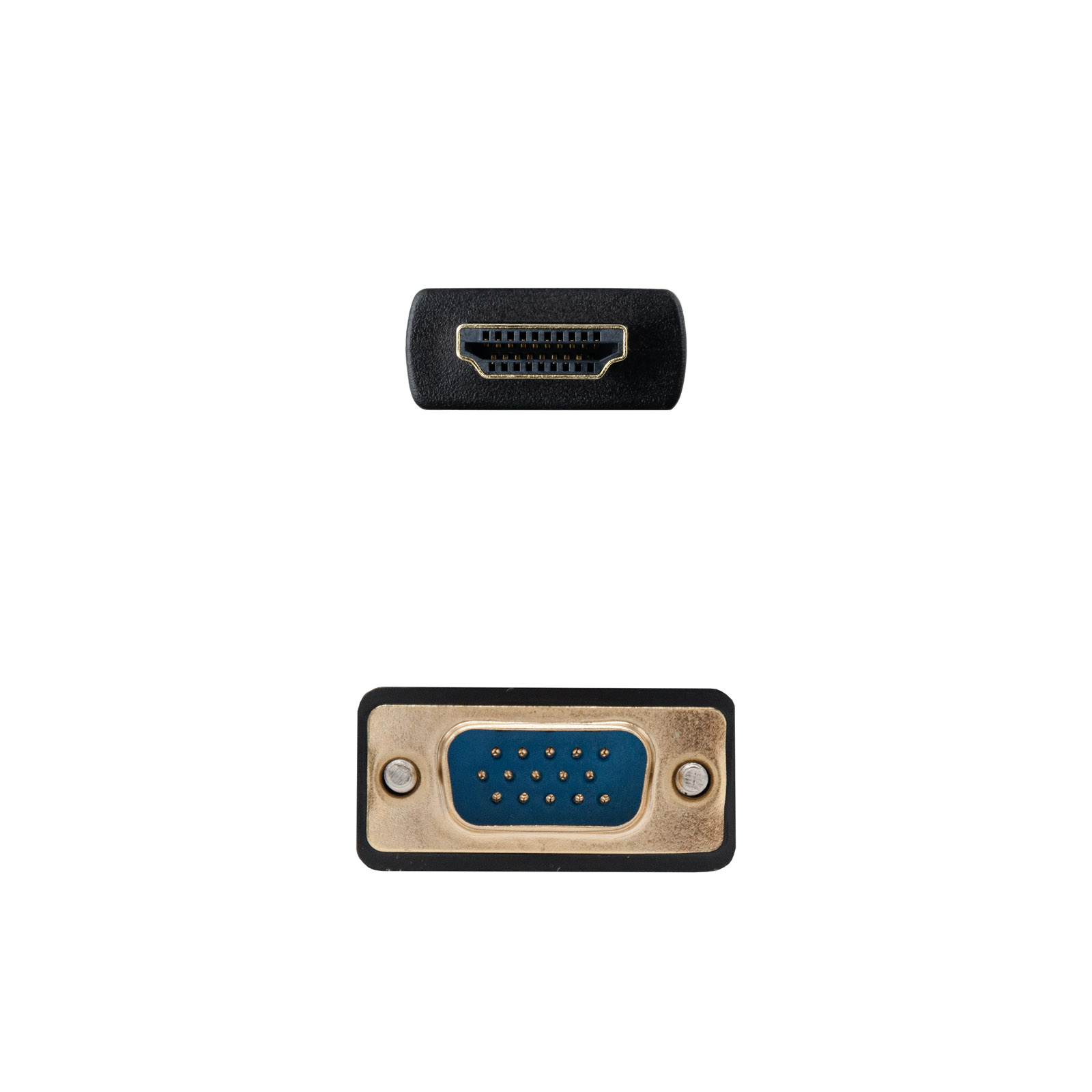 Câble convertisseur HDMI vers VGA Nanocable, HDMI/M-VGA/M 1,8 m - Noir