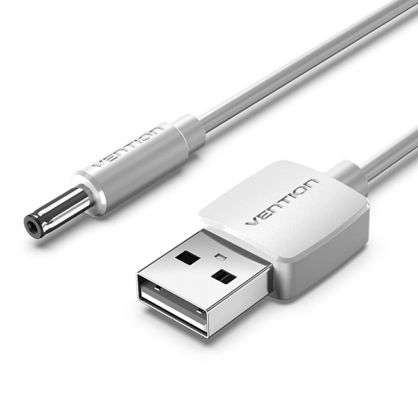 Câble convertisseur USB mâle vers DC 3,5 mm mâle Vention - 1,5 m - Couleur blanche