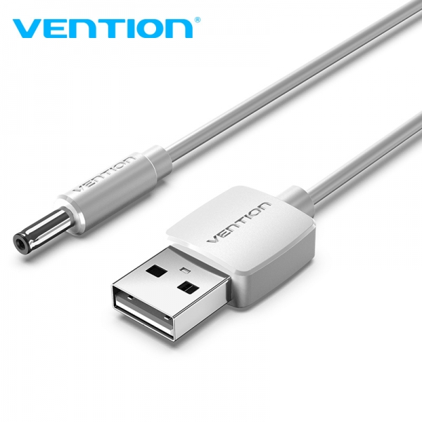 Câble convertisseur USB mâle vers DC 3,5 mm mâle Vention - 1 m - Couleur blanche