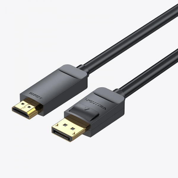 Câble Convertisseur Vention DisplayPort Mâle vers HDMI Mâle 4K - 1m - Noir