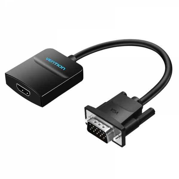 Câble convertisseur Vention VGA mâle vers HDMI femelle - 1 m - Couleur noire