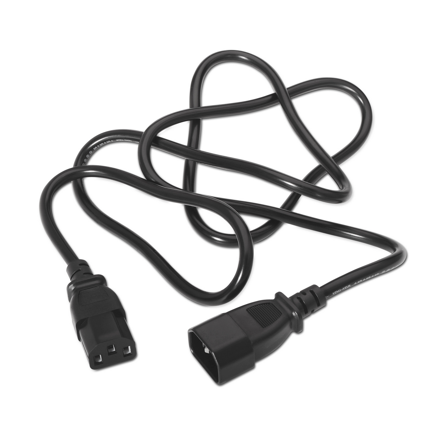 Câble d'Alimentation CPU Aisens - C13/H-C14/M - 1.5m - 100% Cuivre Pur AWG18 - Couleur Noir