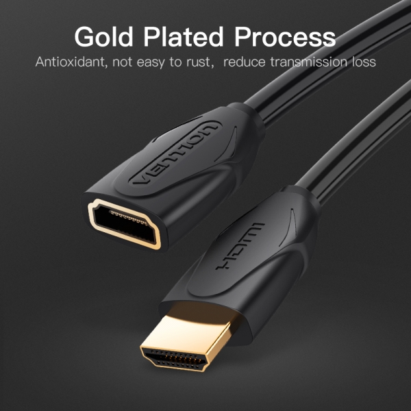 Câble d'extension HDMI mâle vers HDMI femelle Vention - 1 m - Couleur noire