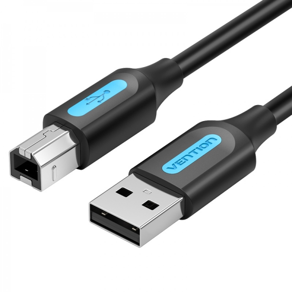 Câble d'imprimante Vention USB 2.0 mâle vers USB-B mâle - 0,5 m - Noir