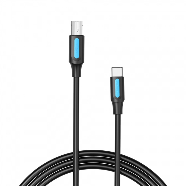 Câble d'imprimante Vention USB-C 2.0 vers B - 2 m 2A - Noir