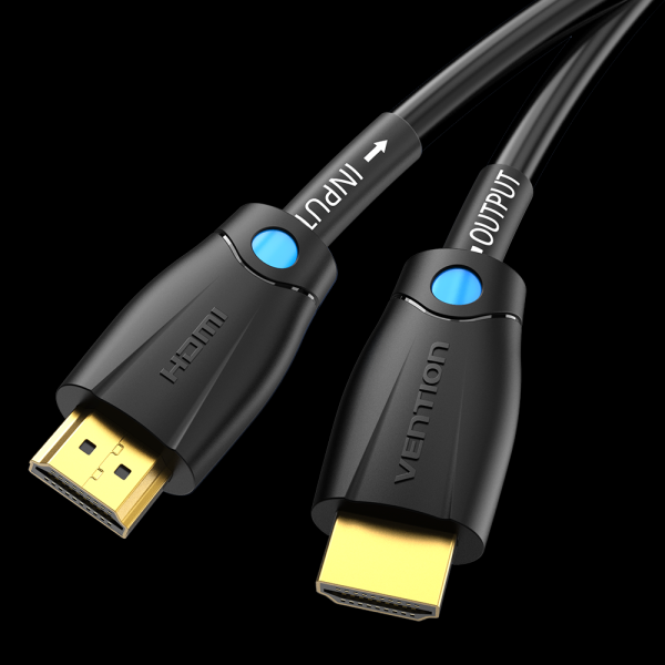 Câble HDMI Vention - Résolution 4K - Son de haute qualité - Extrémités plaquées or - Couleur noire