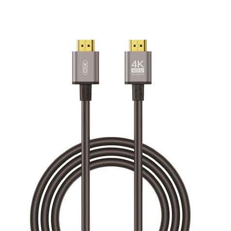 Câble HDMI XO - Résolution 4K - Haute vitesse - Connecteurs plaqués or - Compatible avec plusieurs appareils - Couleur noire