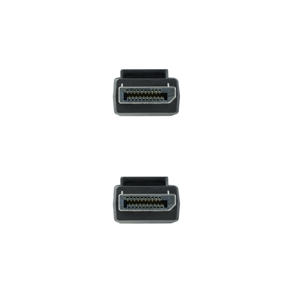 Câble Nanocable Displayport 1.4 DP/M-DP/M - Longueur 0,5 m - Prend en charge les résolutions vidéo jusqu'à 8K - Couleur Noir