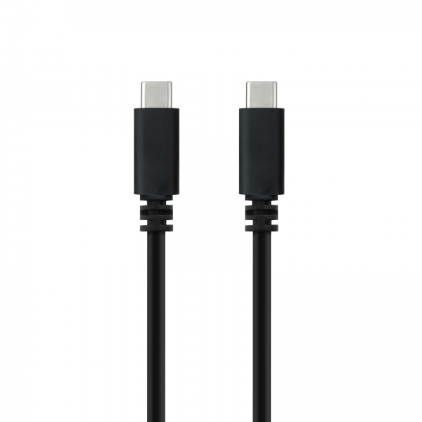 Câble Nanocable USB 2.0 3A - Type USB-C/M-USB-C/M - 1,5m - Couleur Noir