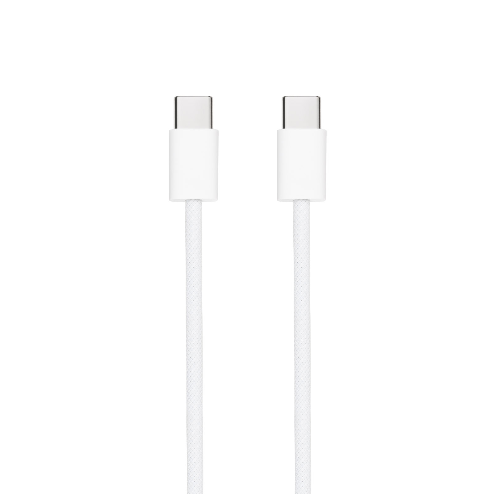 Câble Nanocable USB-C 2.0 60W 3A - USB-C/M-USB-C/M - 1m - Blanc