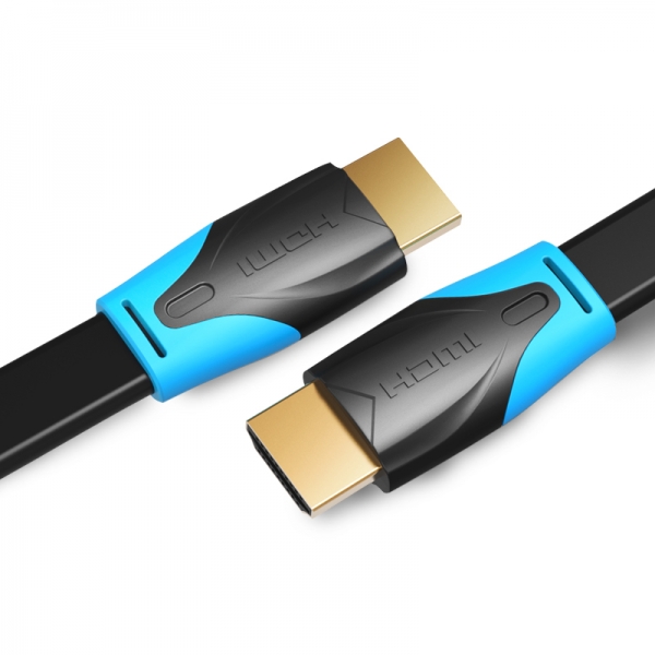 Câble plat HDMI 2.0 4K mâle vers mâle Vention - 3 m - Couleur noire