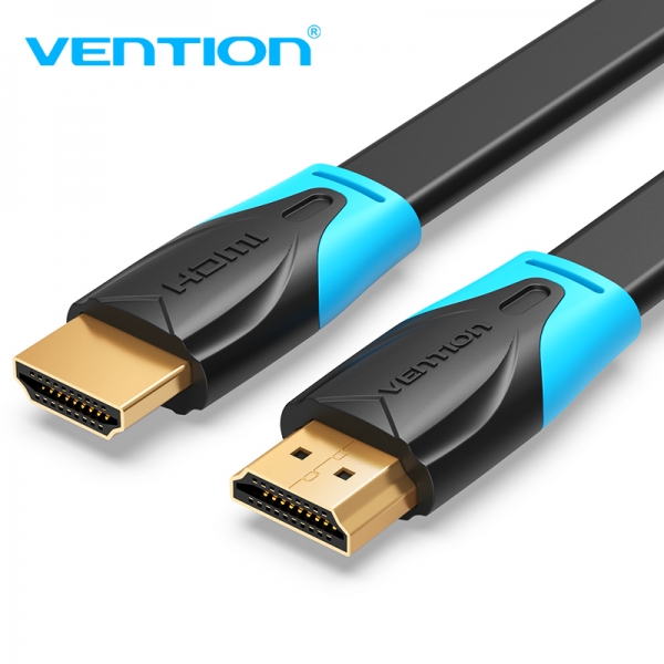 Câble plat HDMI 2.0 4K mâle vers mâle Vention - 3 m - Couleur noire