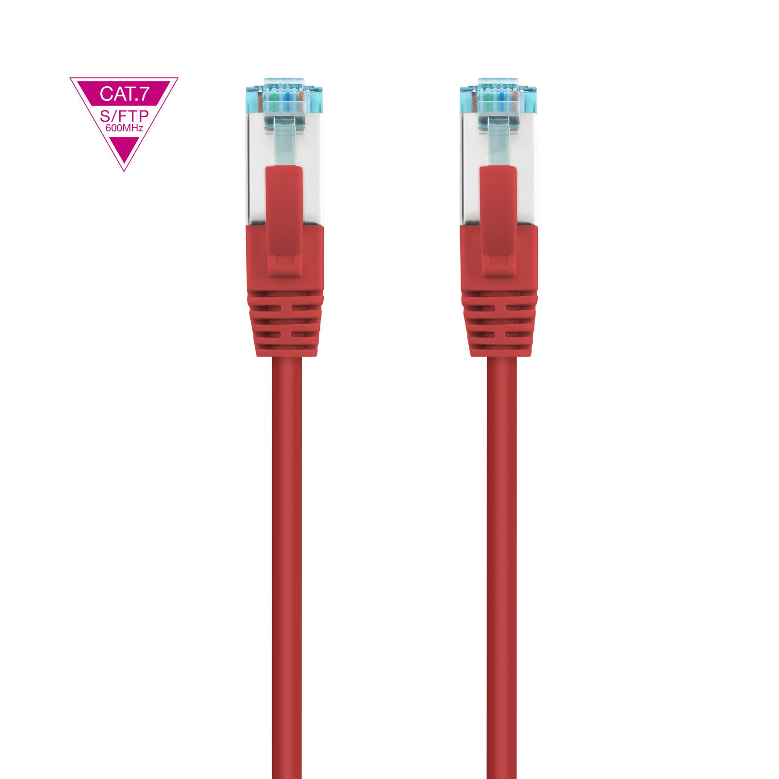 Câble Réseau Nanocable Cat.7 LSZH SFTP PIMF AWG26 2m - Couleur Rouge