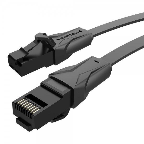 Câble réseau plat RJ45 Cat6 UTP Vention - 0,75 m - Couleur noire