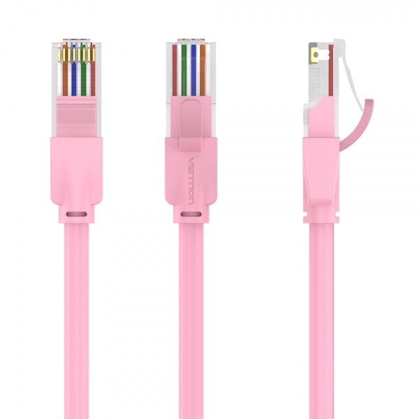 Câble réseau Vention RJ45 UTP Cat.6 - 1m - Couleur Rose